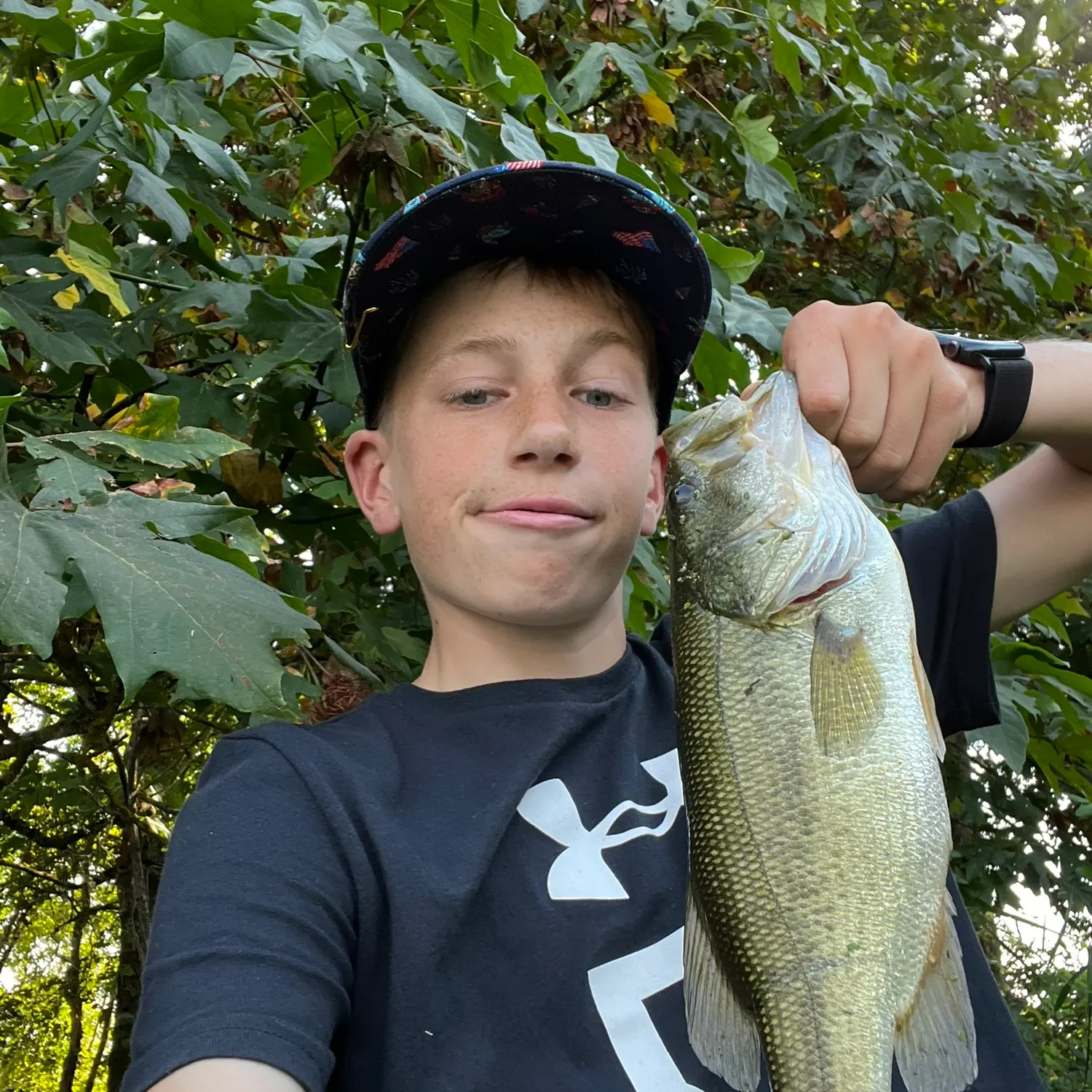 Largemouth bass caught on Fishbrain