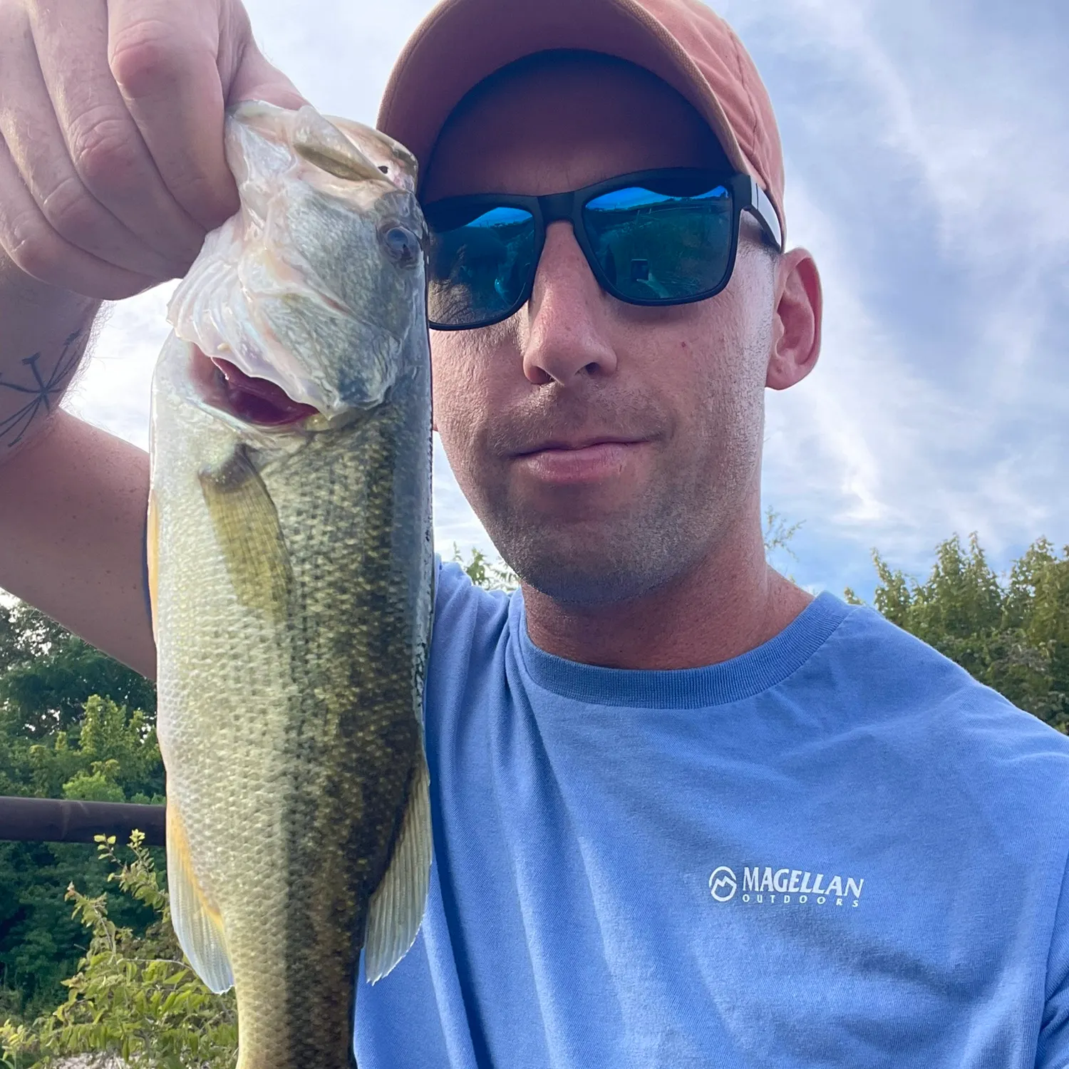 Largemouth bass caught on Fishbrain