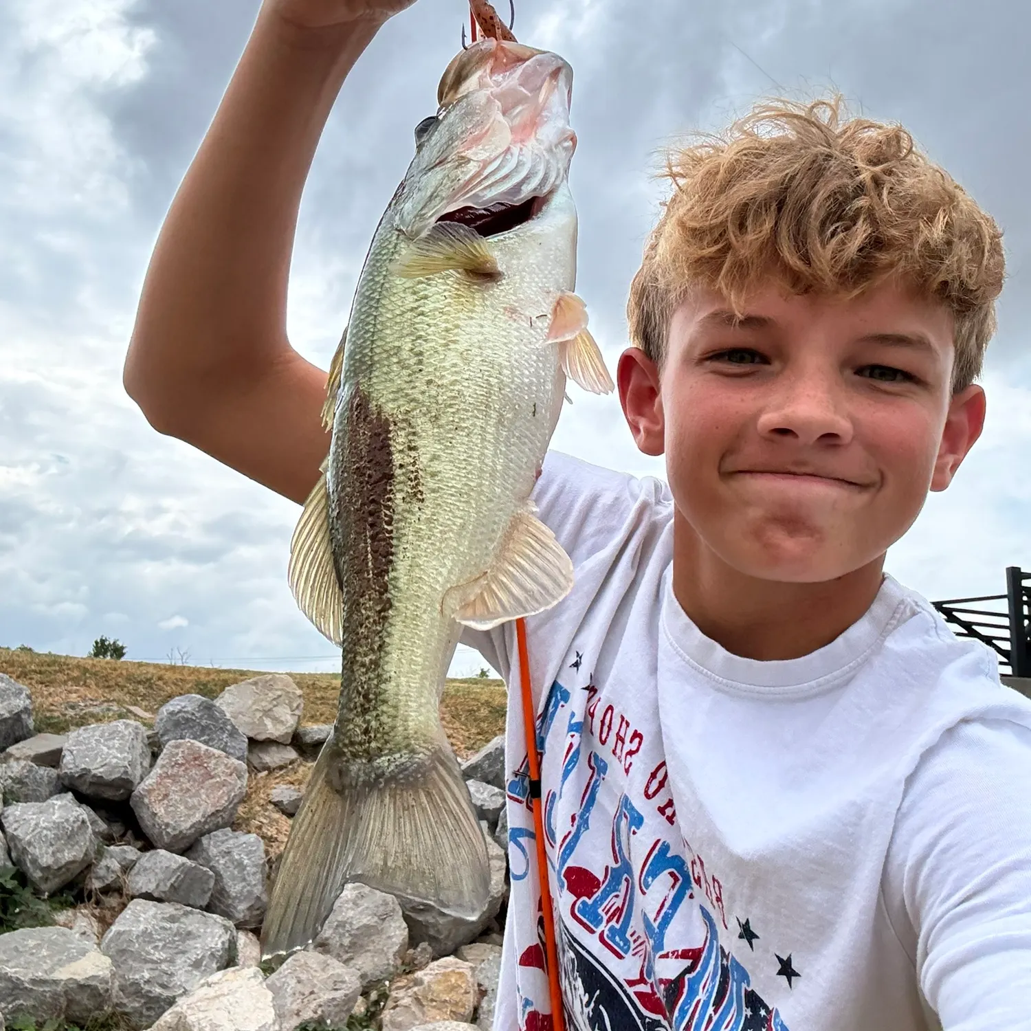 Largemouth bass caught on Fishbrain