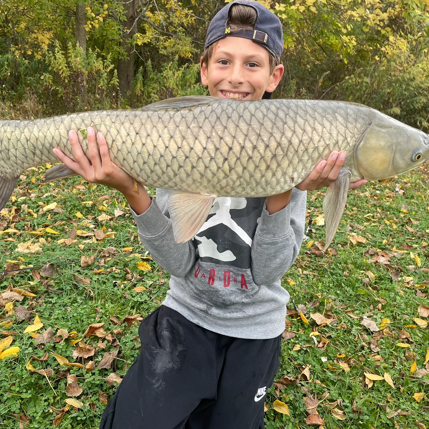 Grass carp caught on Fishbrain