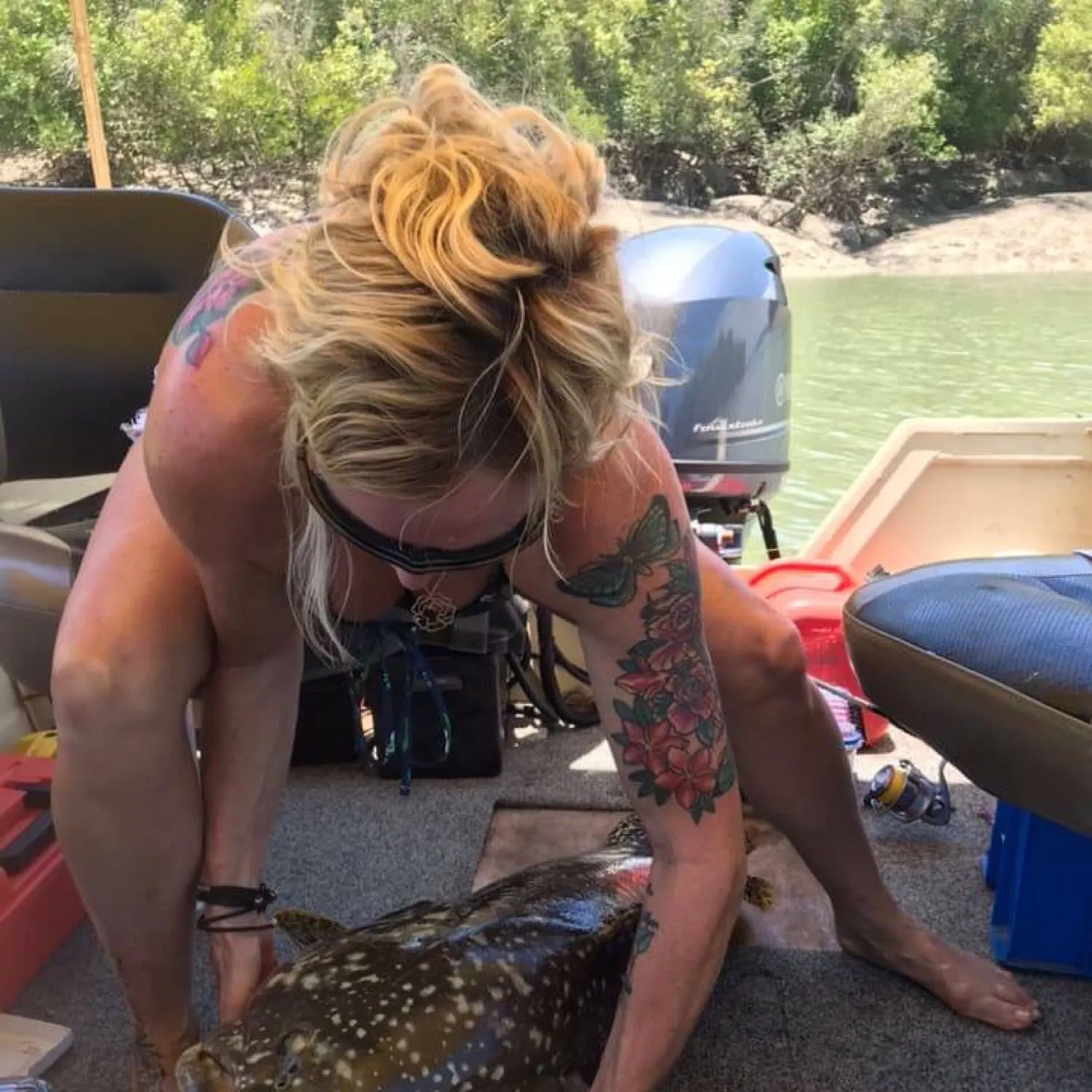 Giant grouper caught on Fishbrain