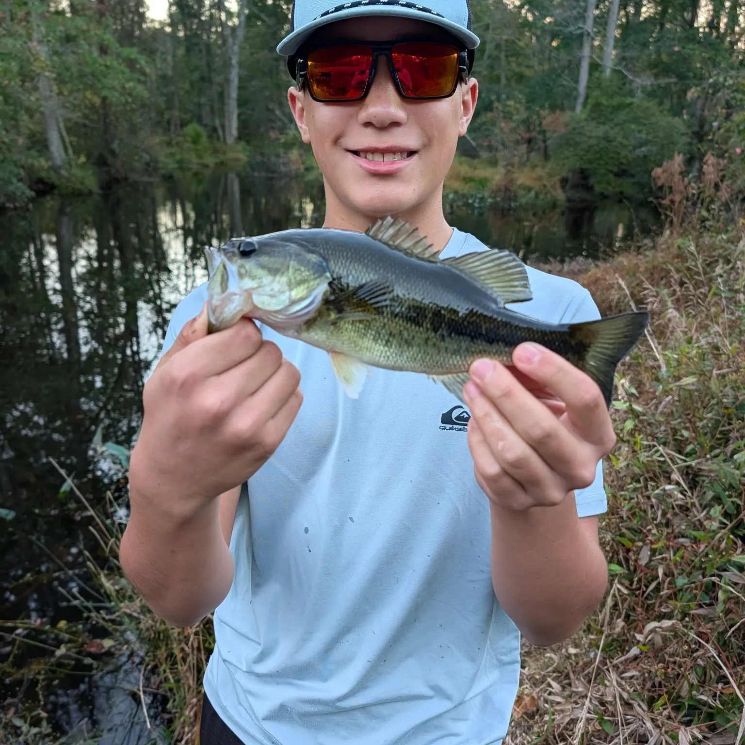 Largemouth bass caught on Fishbrain