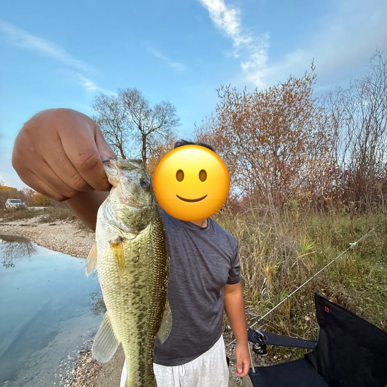 Largemouth bass caught on Fishbrain
