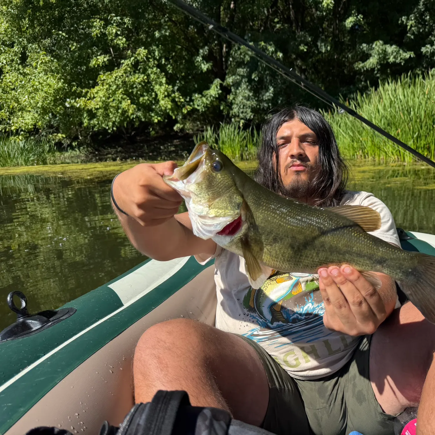 Largemouth bass caught on Fishbrain