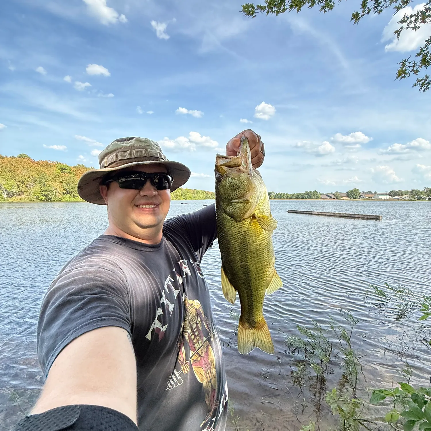 Largemouth bass caught on Fishbrain