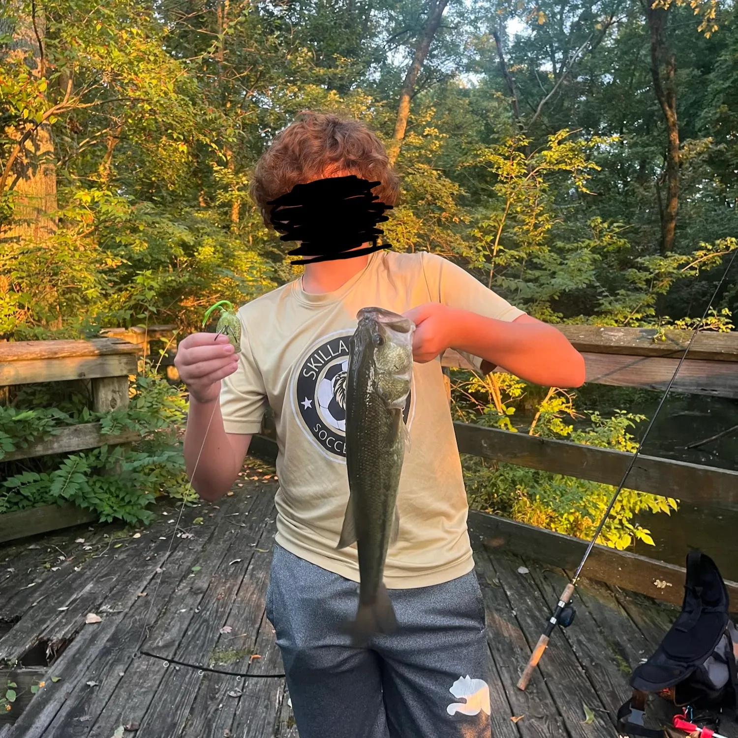 Largemouth bass caught on Fishbrain
