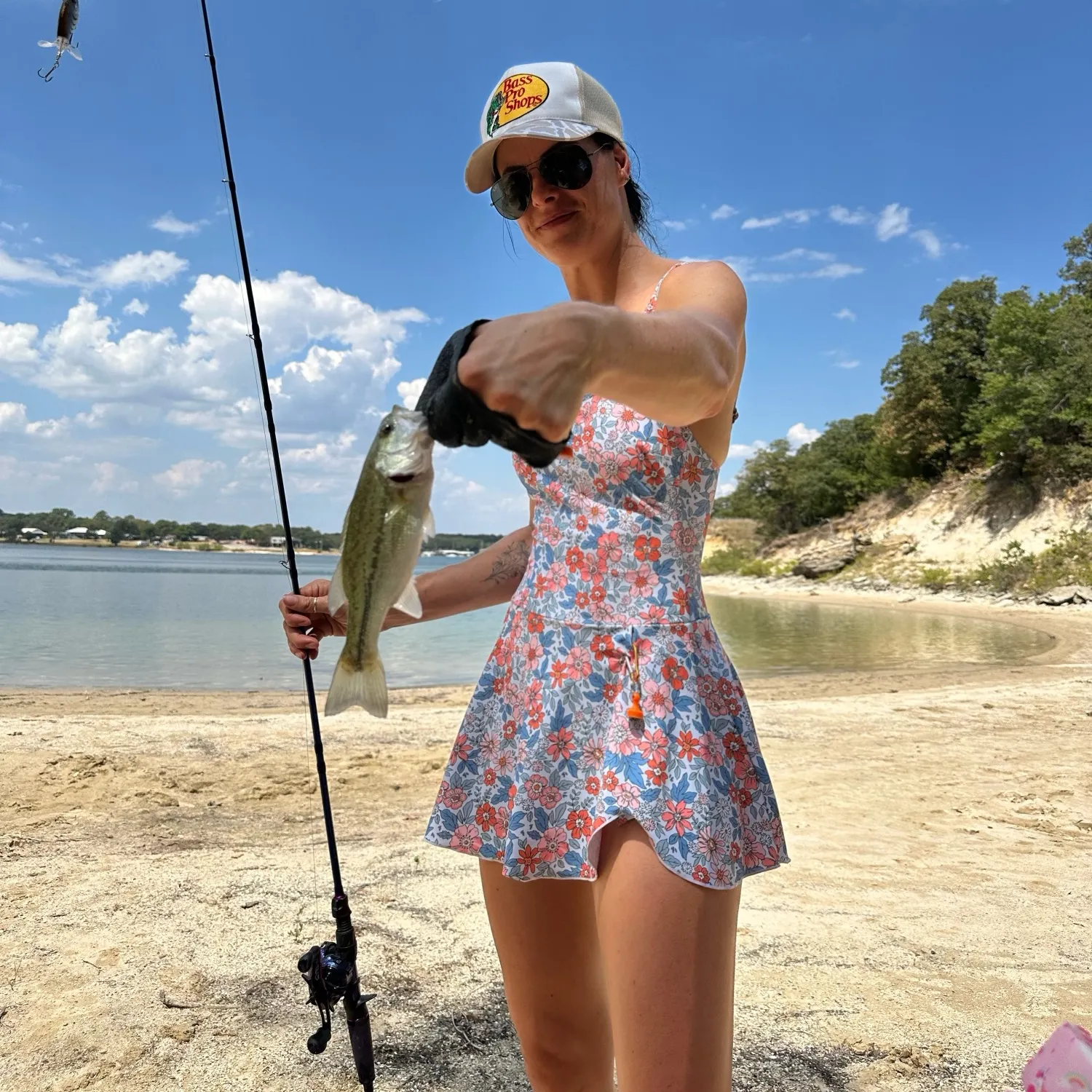 Largemouth bass caught on Fishbrain