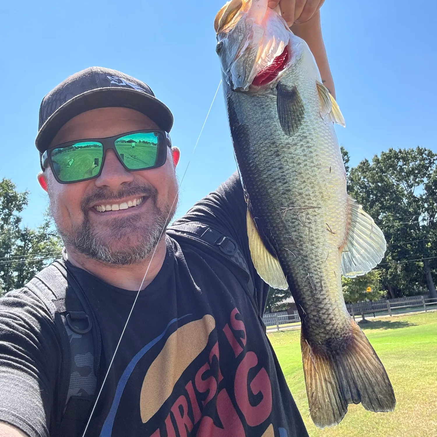 Largemouth bass caught on Fishbrain