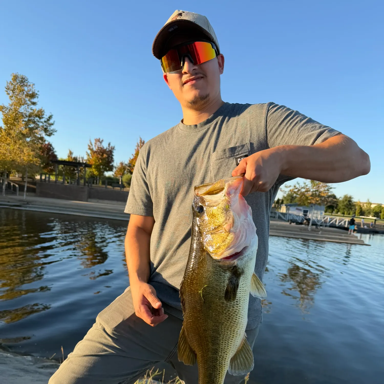 Largemouth bass caught on Fishbrain