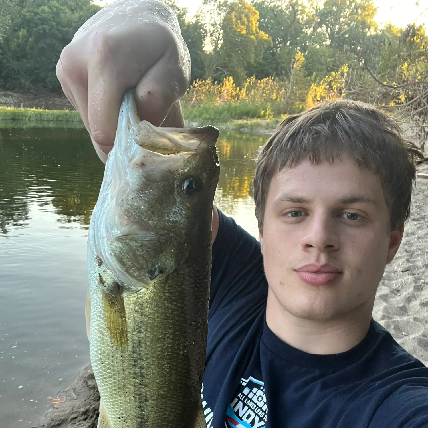 Largemouth bass caught on Fishbrain