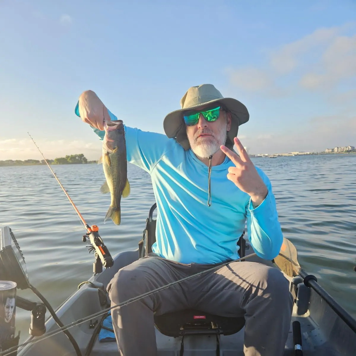 Largemouth bass caught on Fishbrain