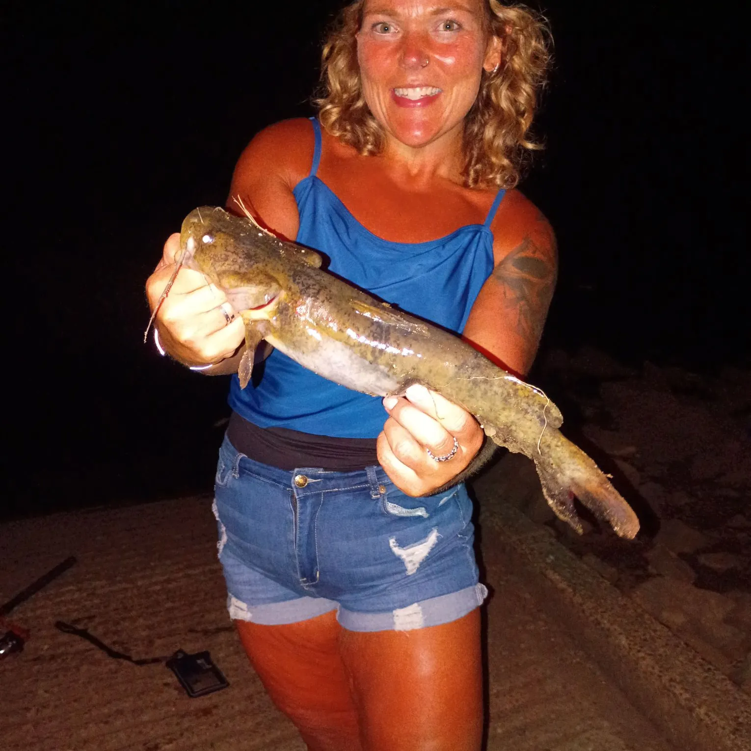 Flathead catfish caught on Fishbrain
