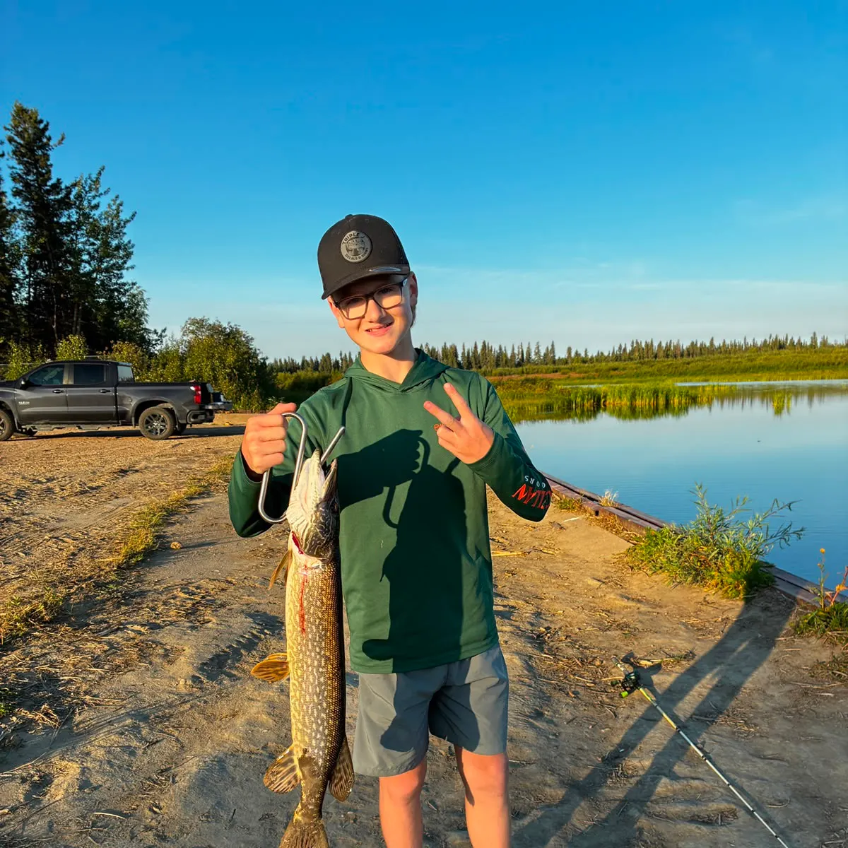 Northern pike caught on Fishbrain