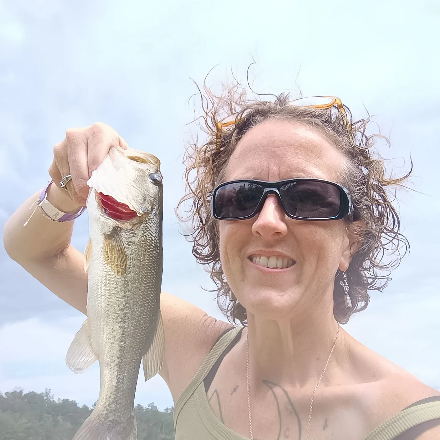 Largemouth bass caught on Fishbrain