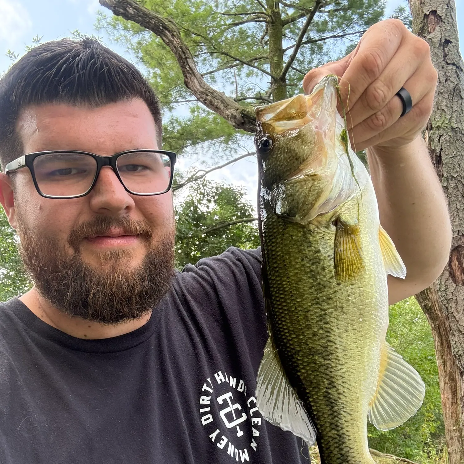 Largemouth bass caught on Fishbrain