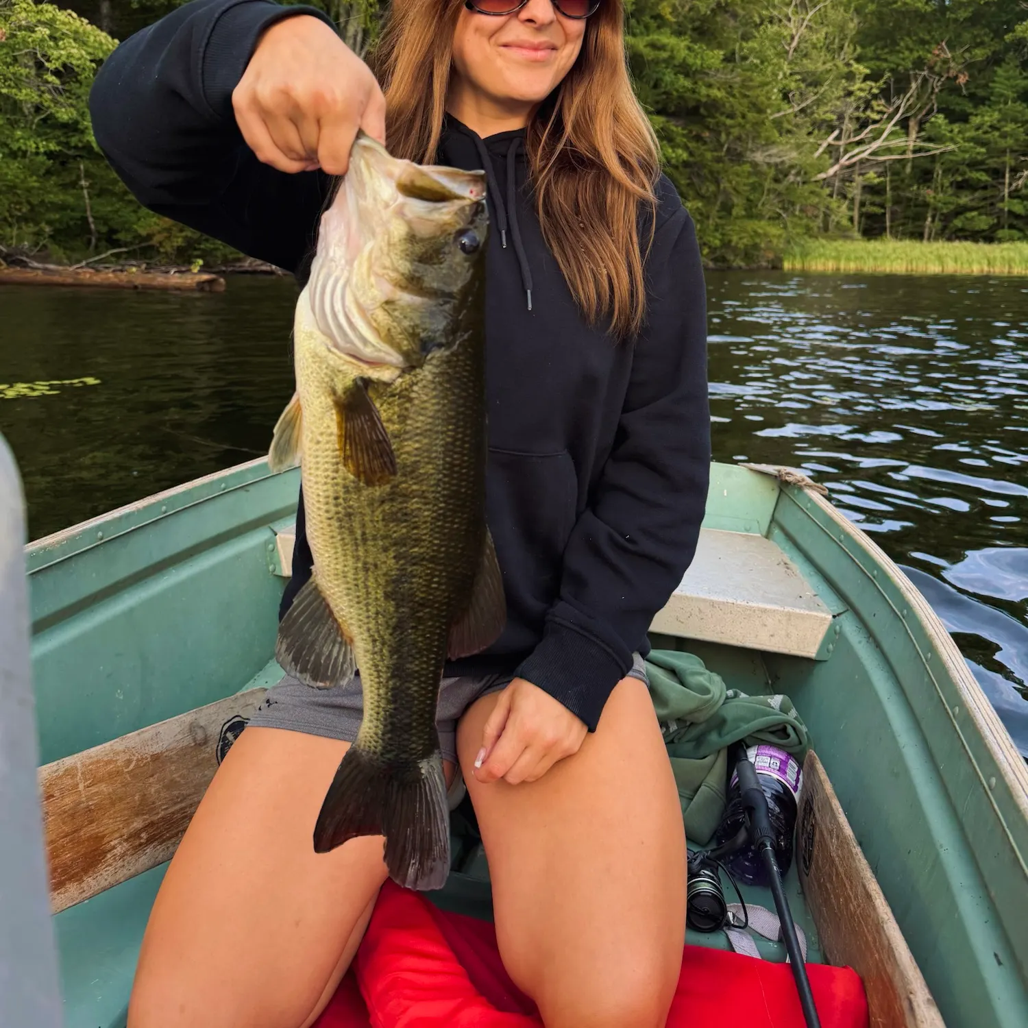 Largemouth bass caught on Fishbrain