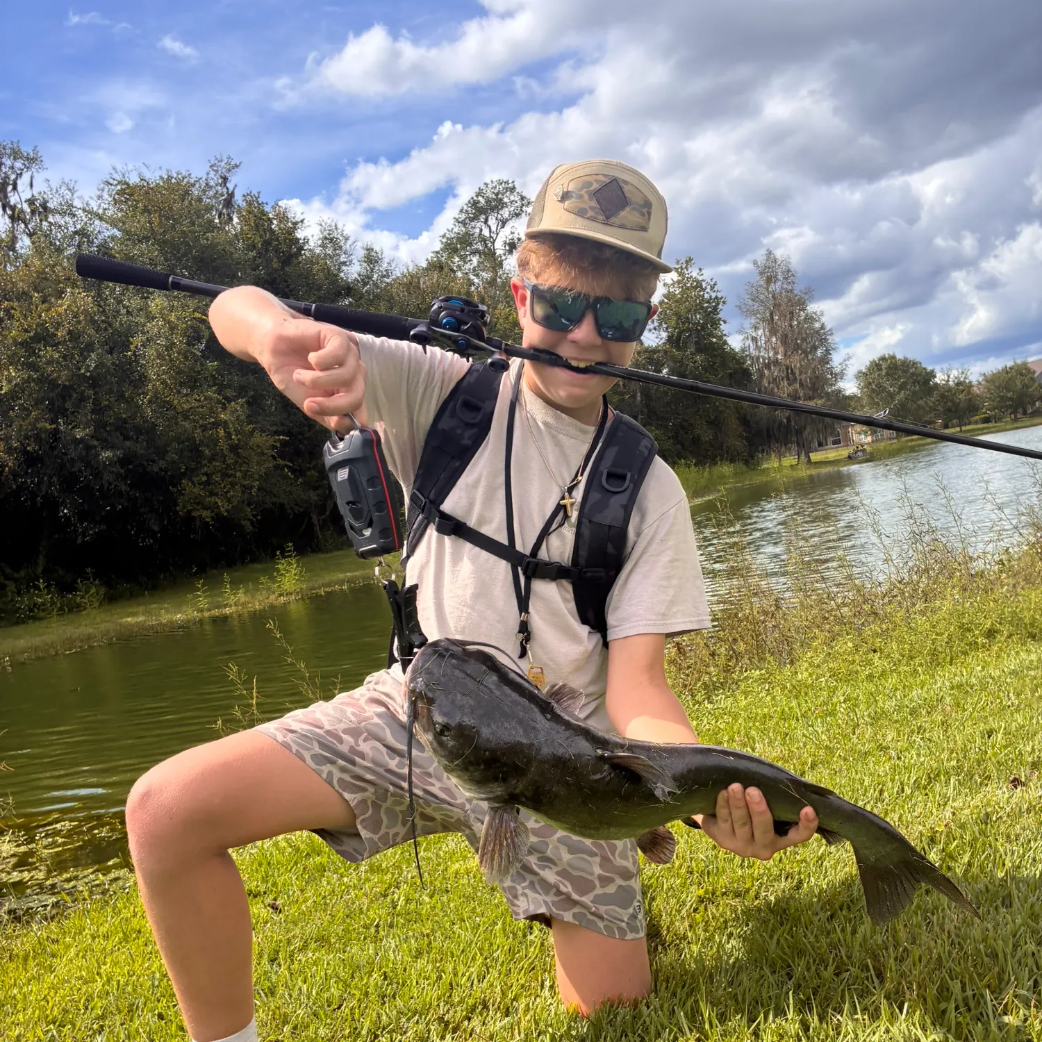 Channel catfish caught on Fishbrain