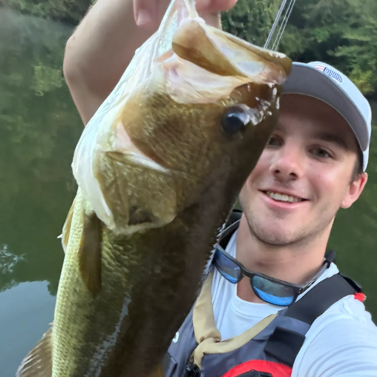 Largemouth bass caught on Fishbrain