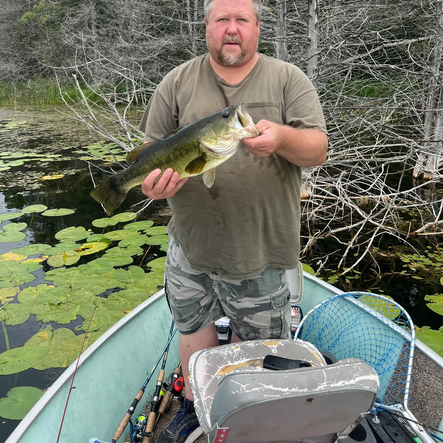 Largemouth bass caught on Fishbrain