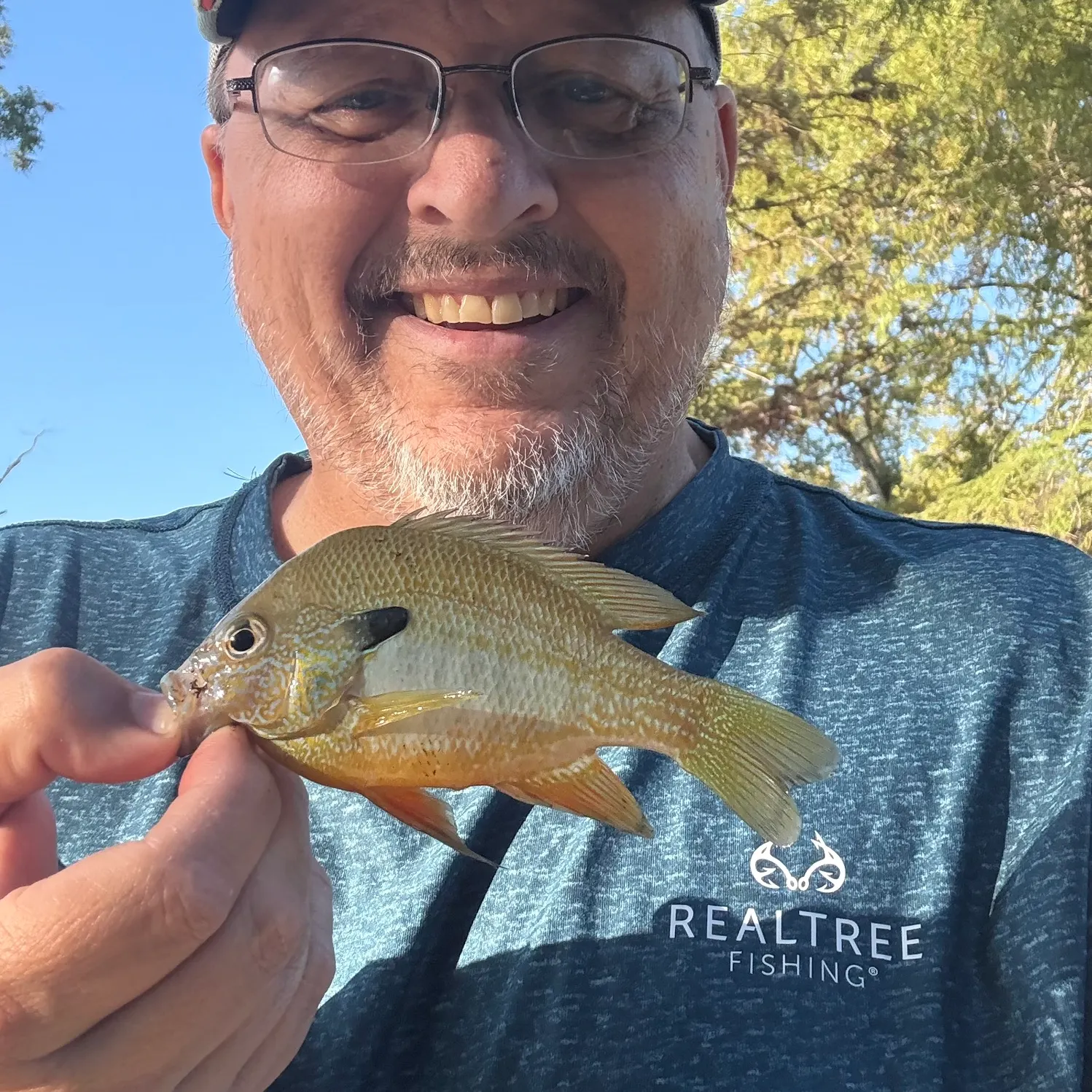 Longear sunfish caught on Fishbrain