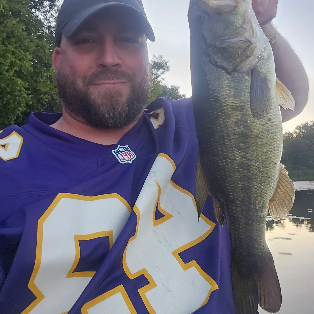 Largemouth bass caught on Fishbrain