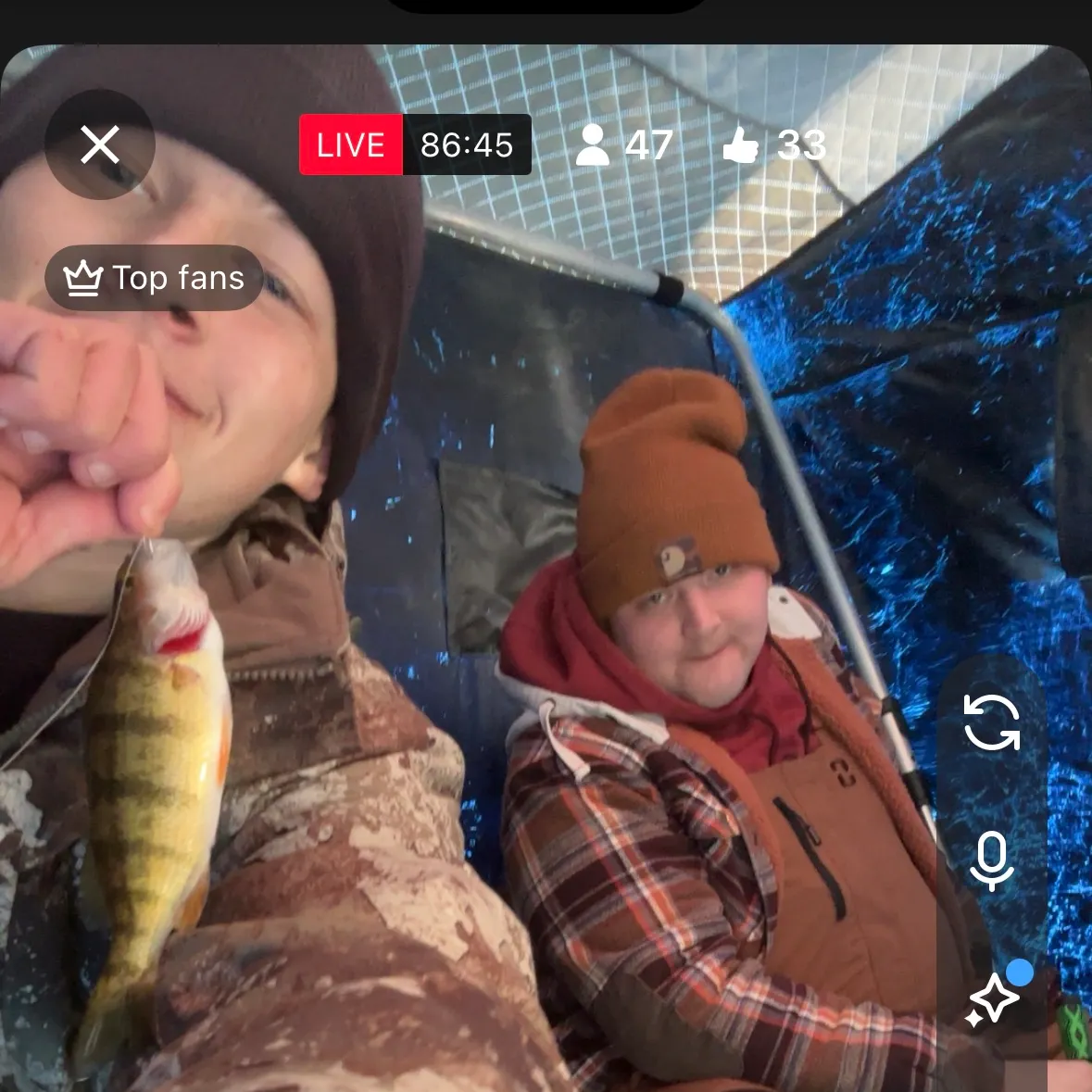 recently logged catches