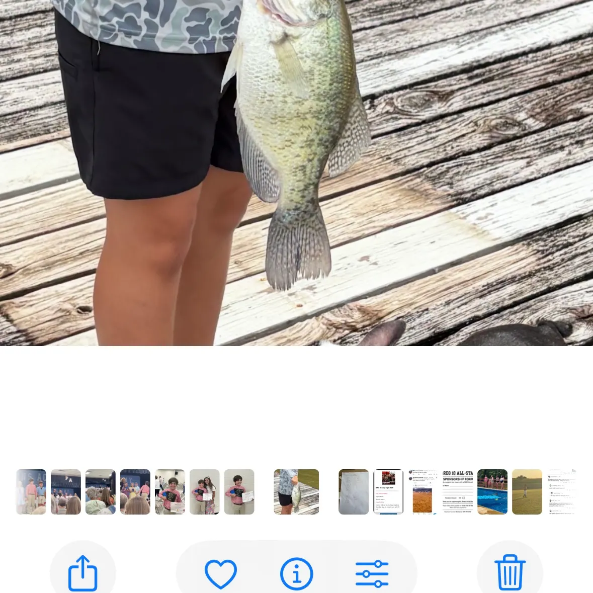 recently logged catches