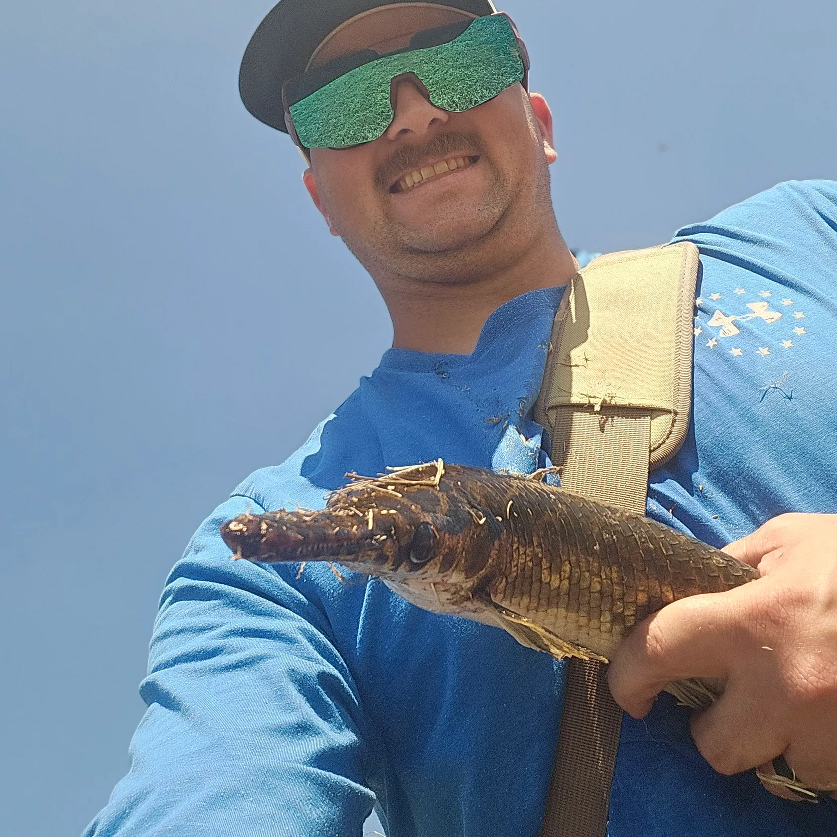Spotted gar caught on Fishbrain