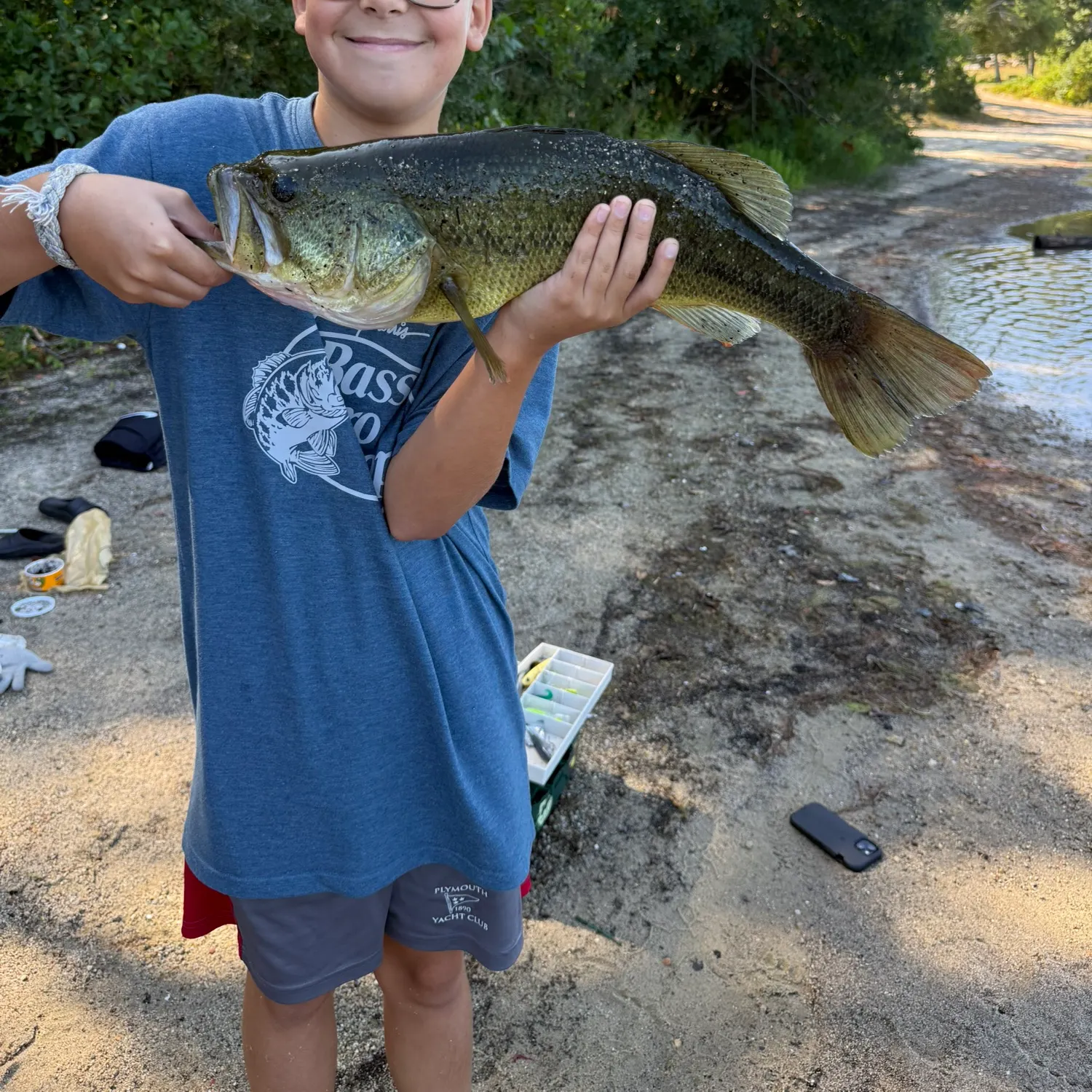 Largemouth bass caught on Fishbrain