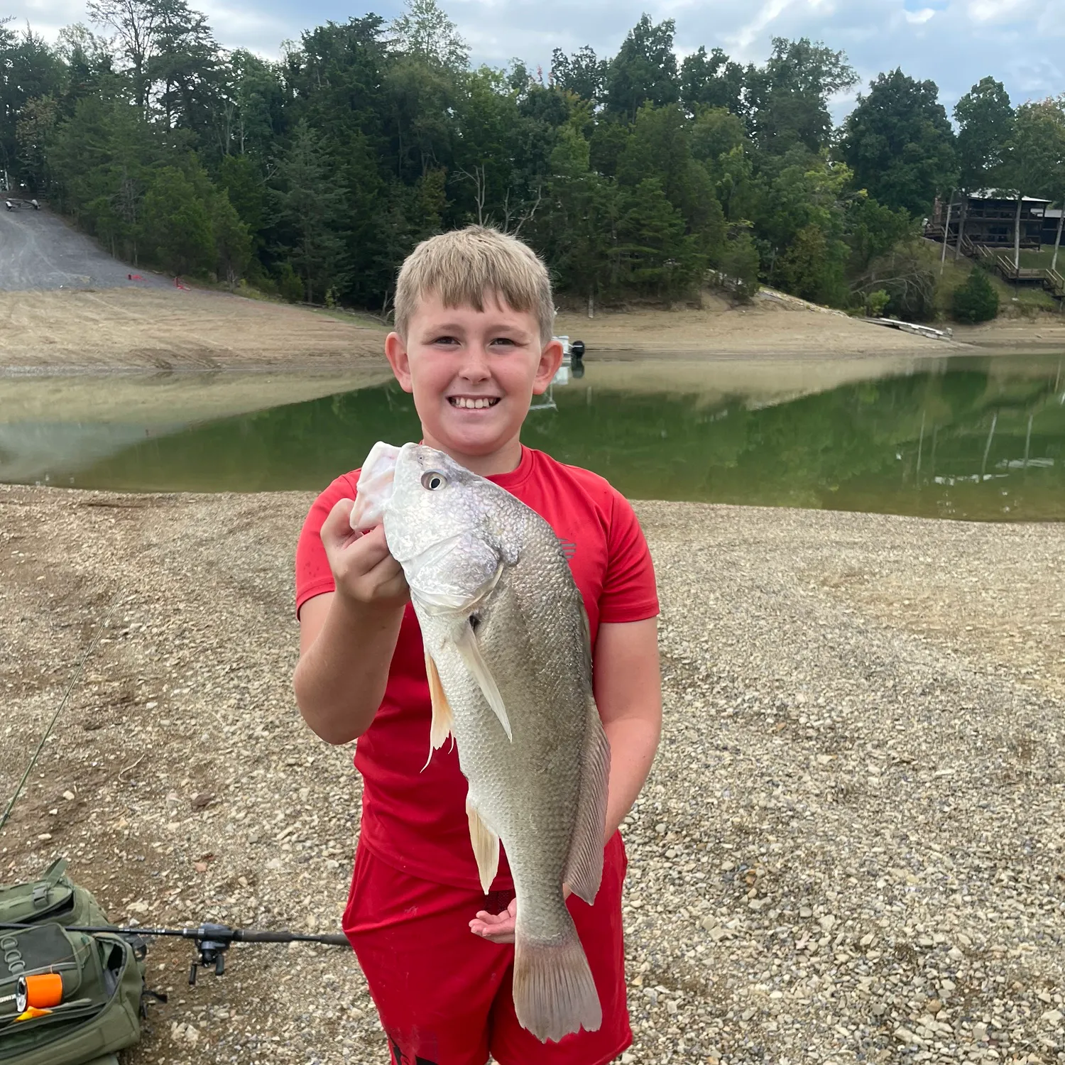Freshwater drum caught on Fishbrain