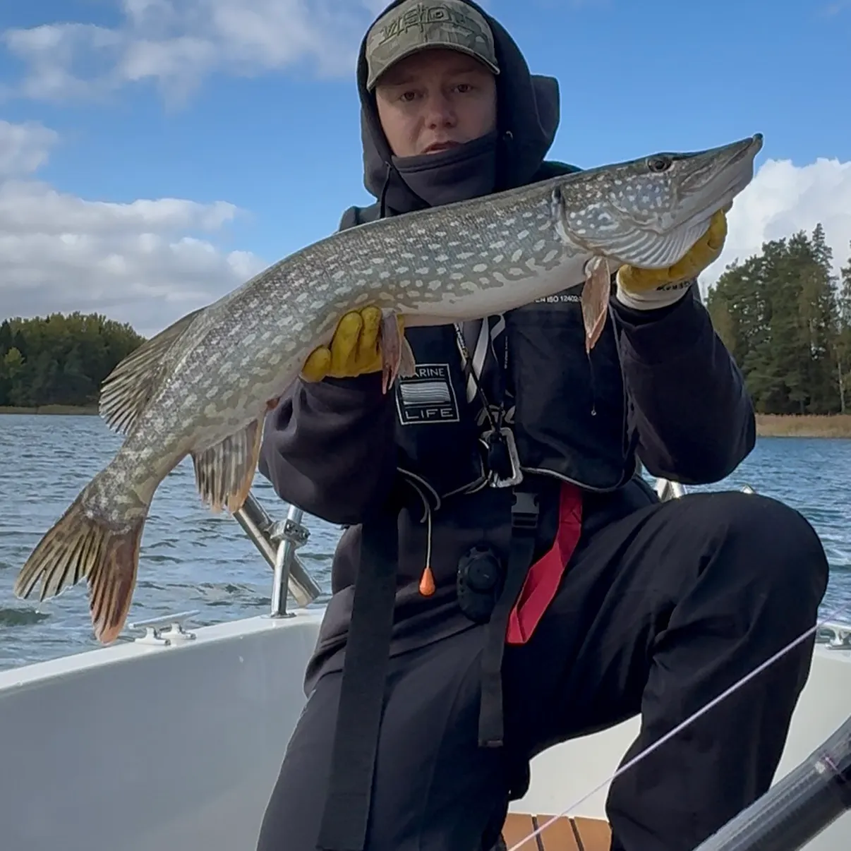 Northern pike caught on Fishbrain