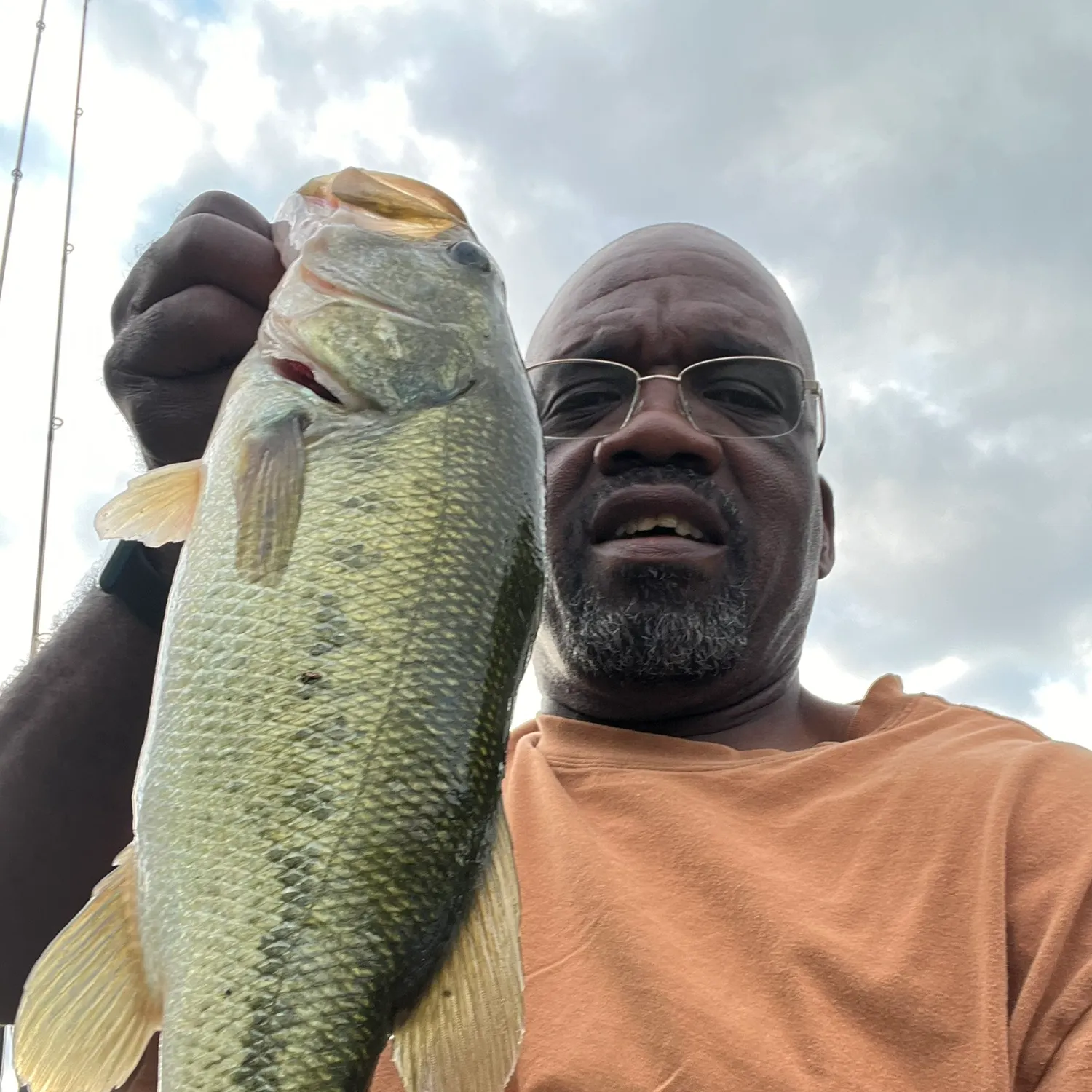 Largemouth bass caught on Fishbrain