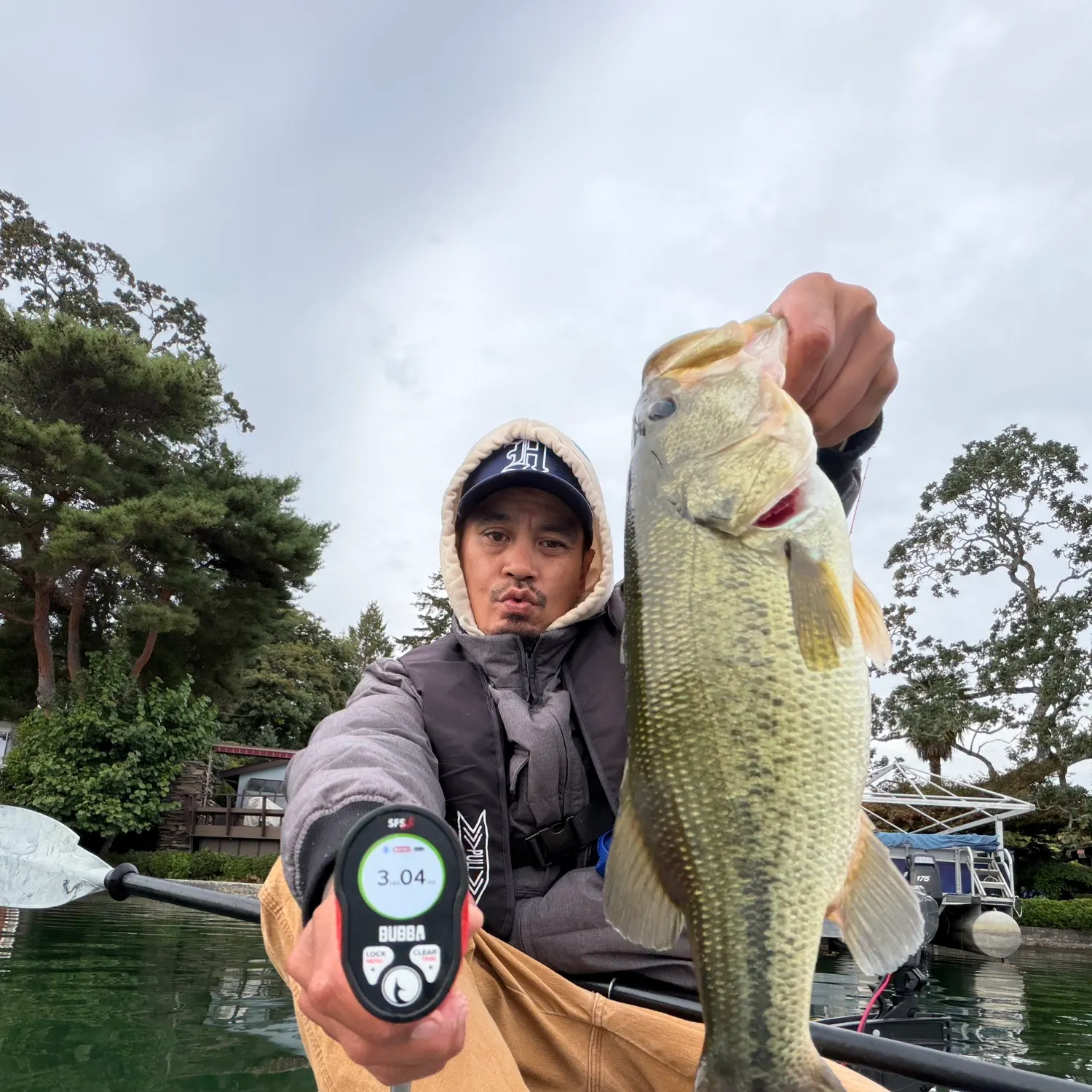 Largemouth bass caught on Fishbrain