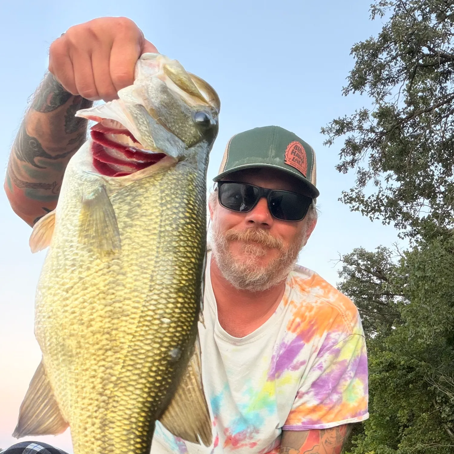 Largemouth bass caught on Fishbrain