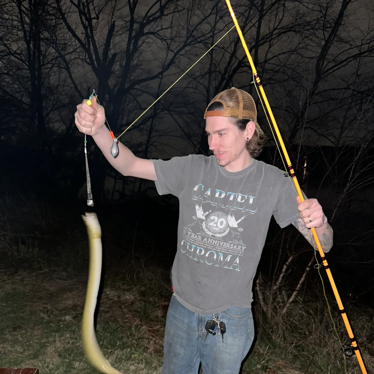The most recent American eel catches on Fishbrain