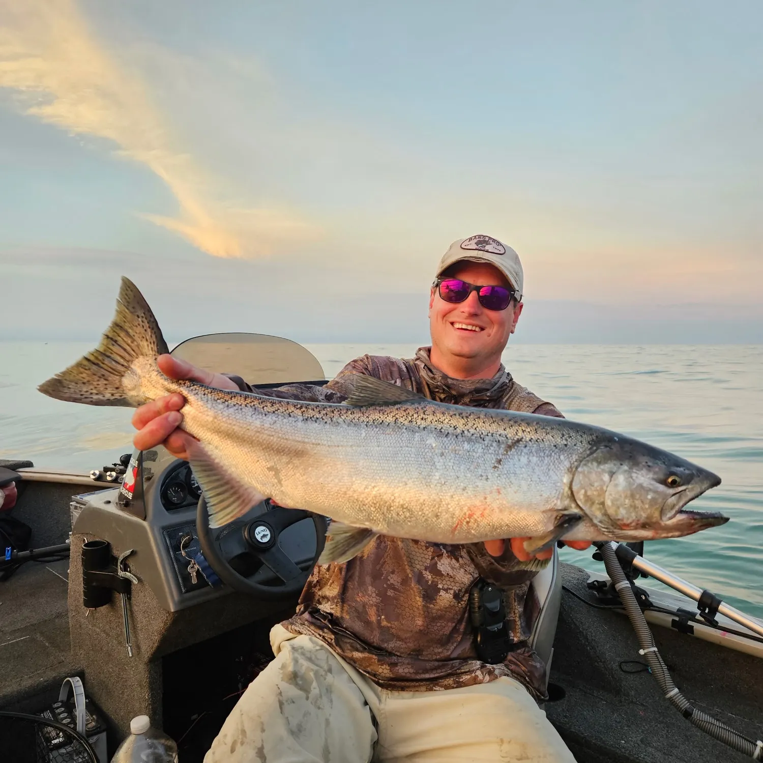 Chinook salmon caught on Fishbrain