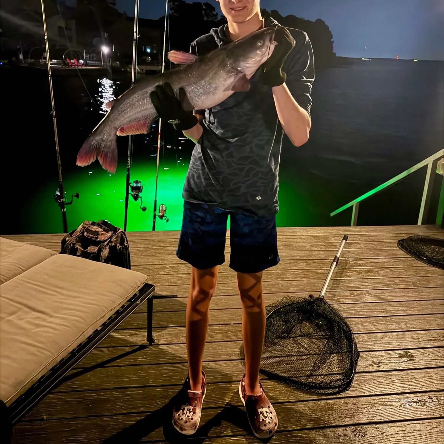 Blue catfish caught on Fishbrain
