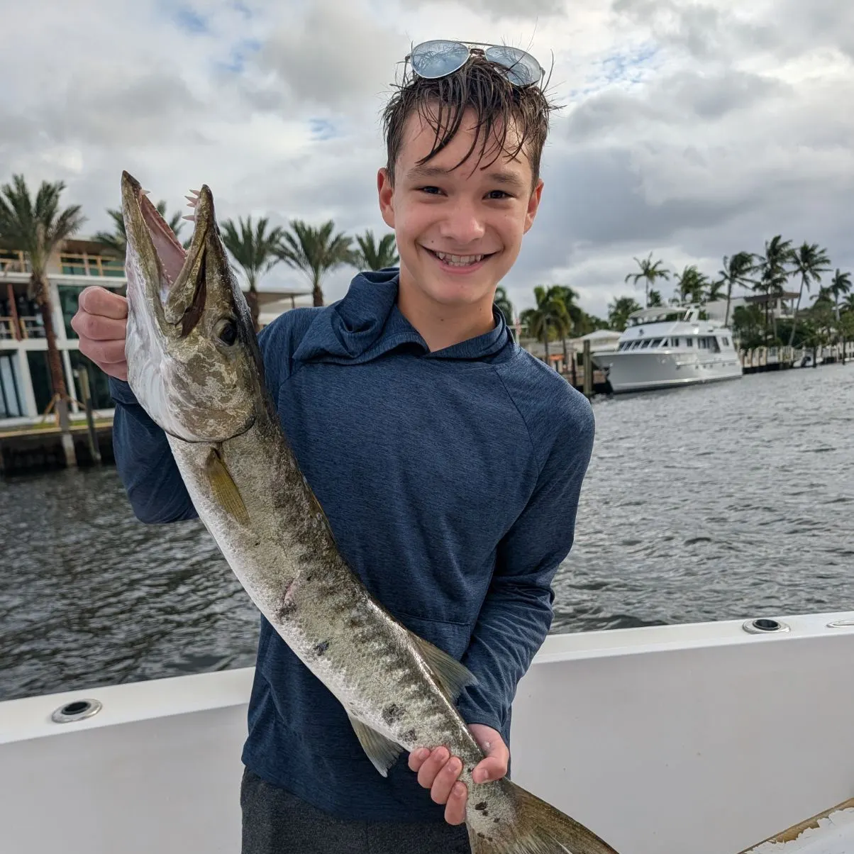 Great barracuda caught on Fishbrain