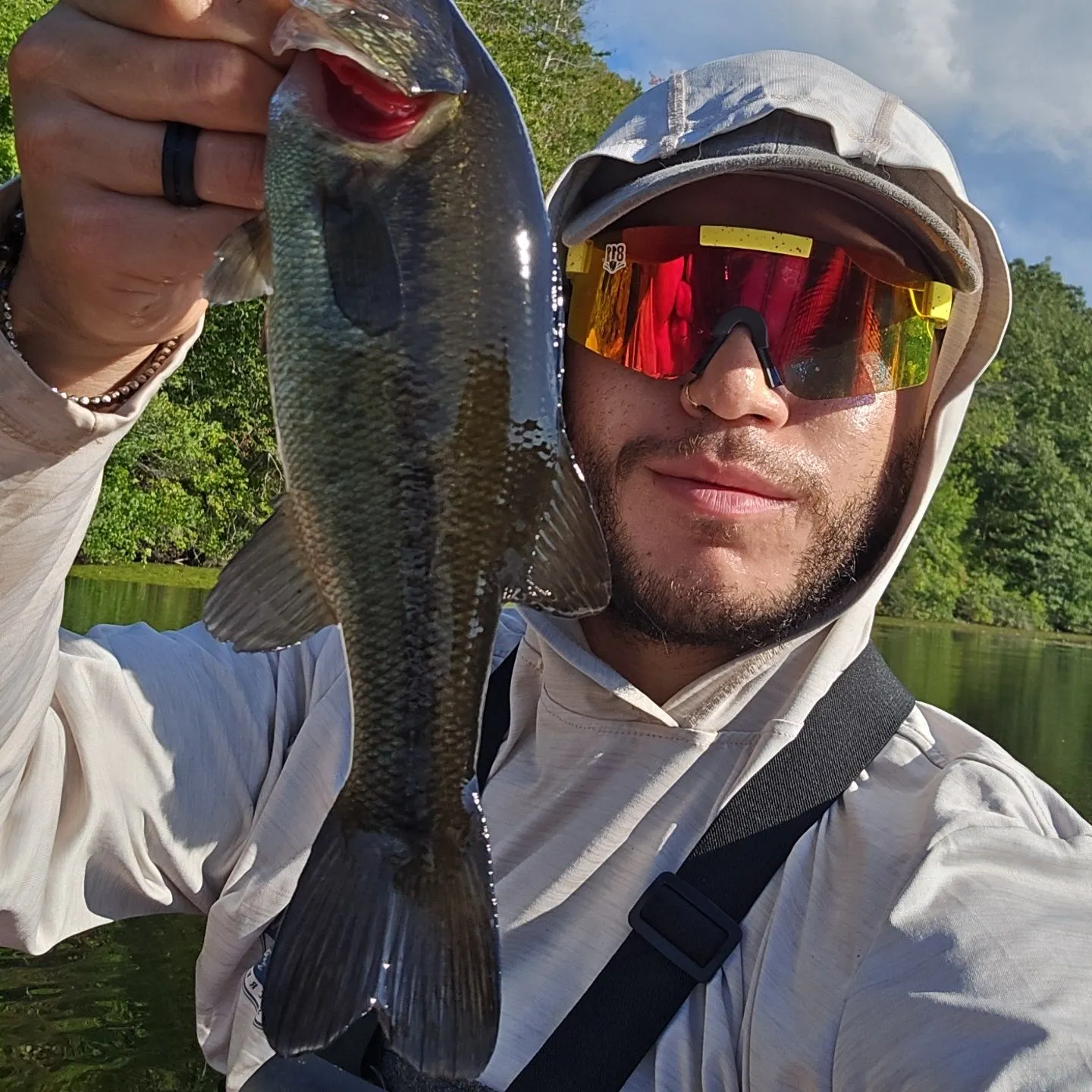 Largemouth bass caught on Fishbrain
