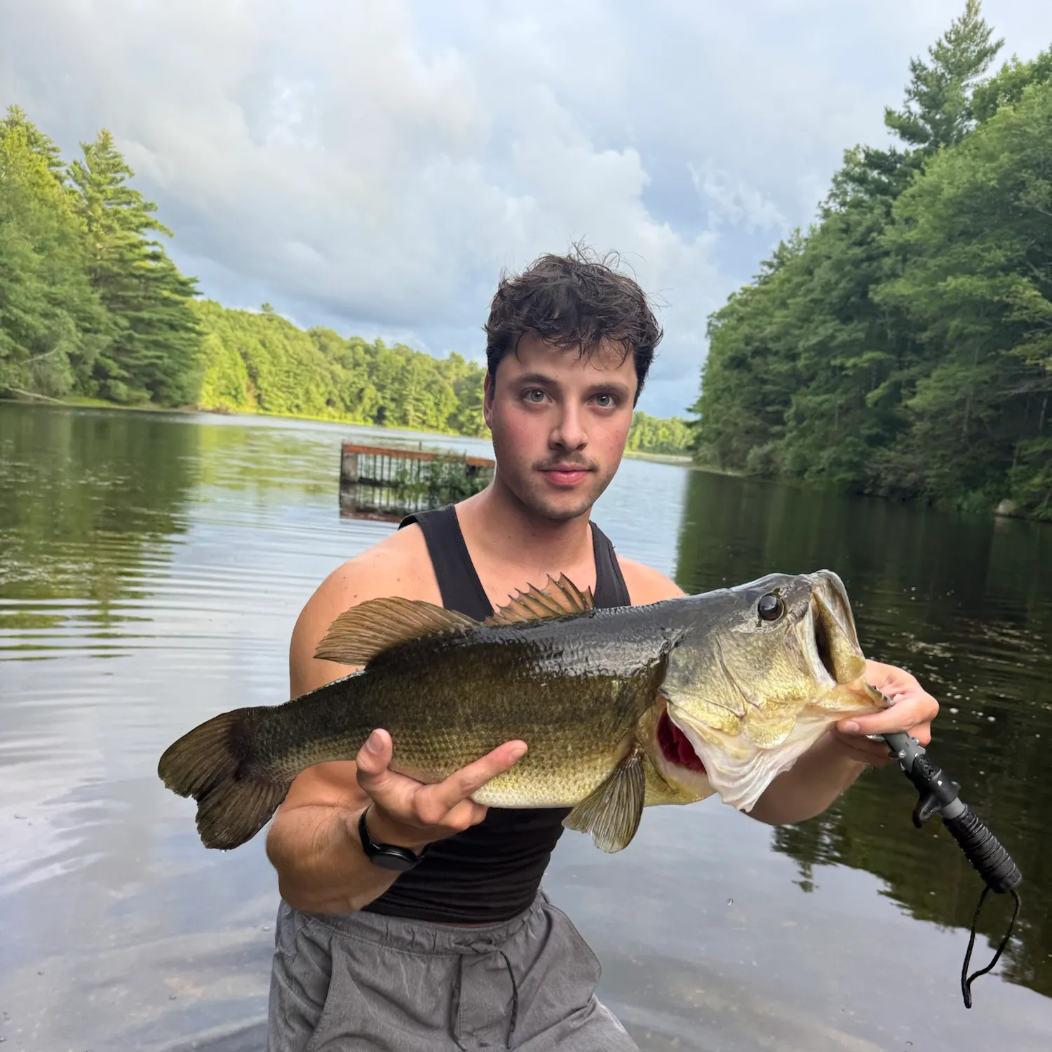 Largemouth bass caught on Fishbrain