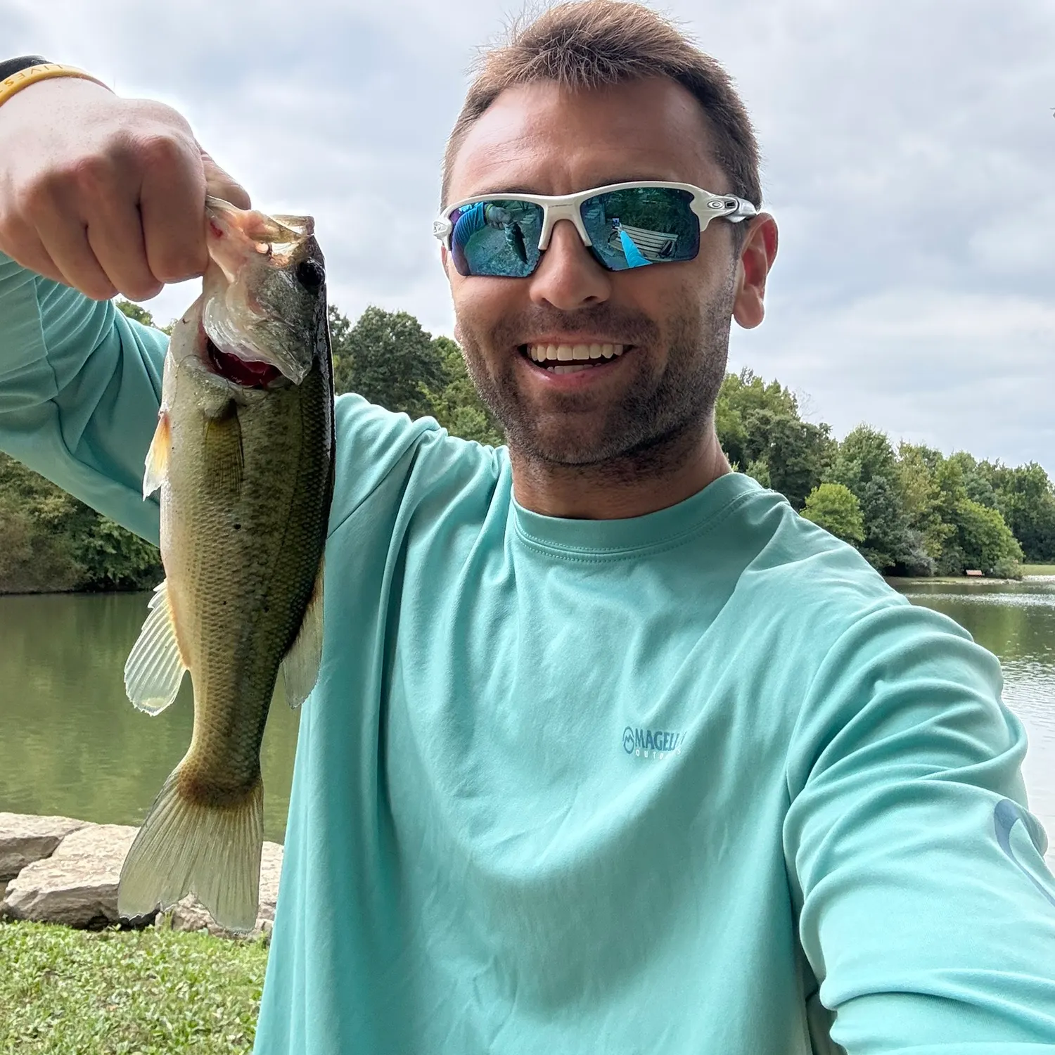 Largemouth bass caught on Fishbrain