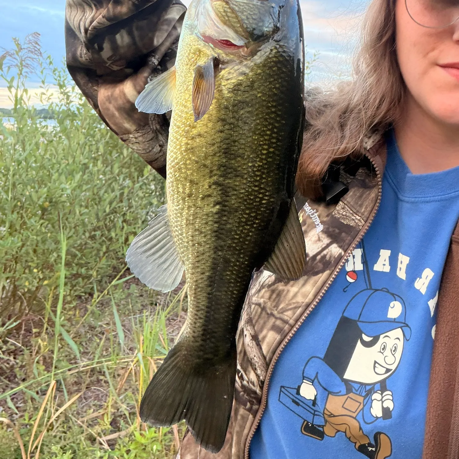 Largemouth bass caught on Fishbrain