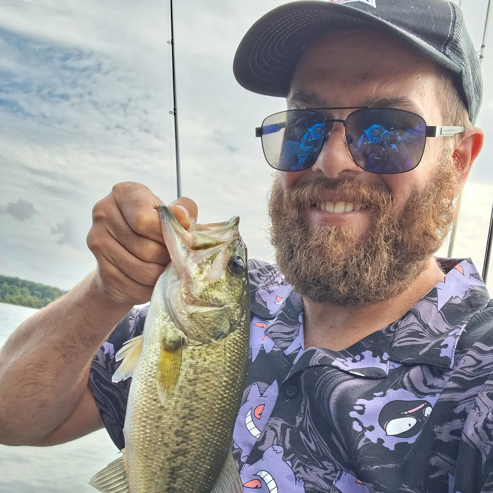 Largemouth bass caught on Fishbrain