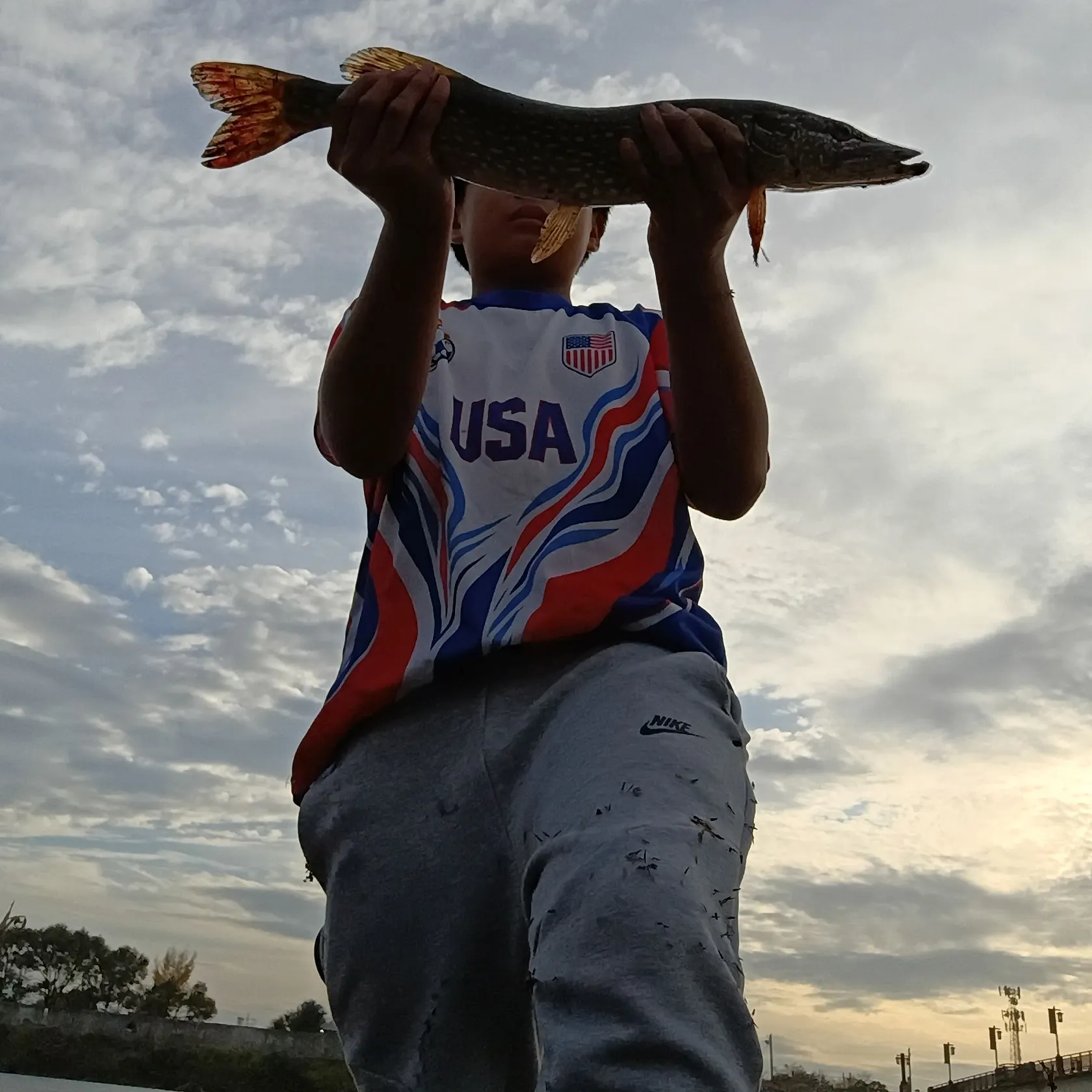 Northern pike caught on Fishbrain