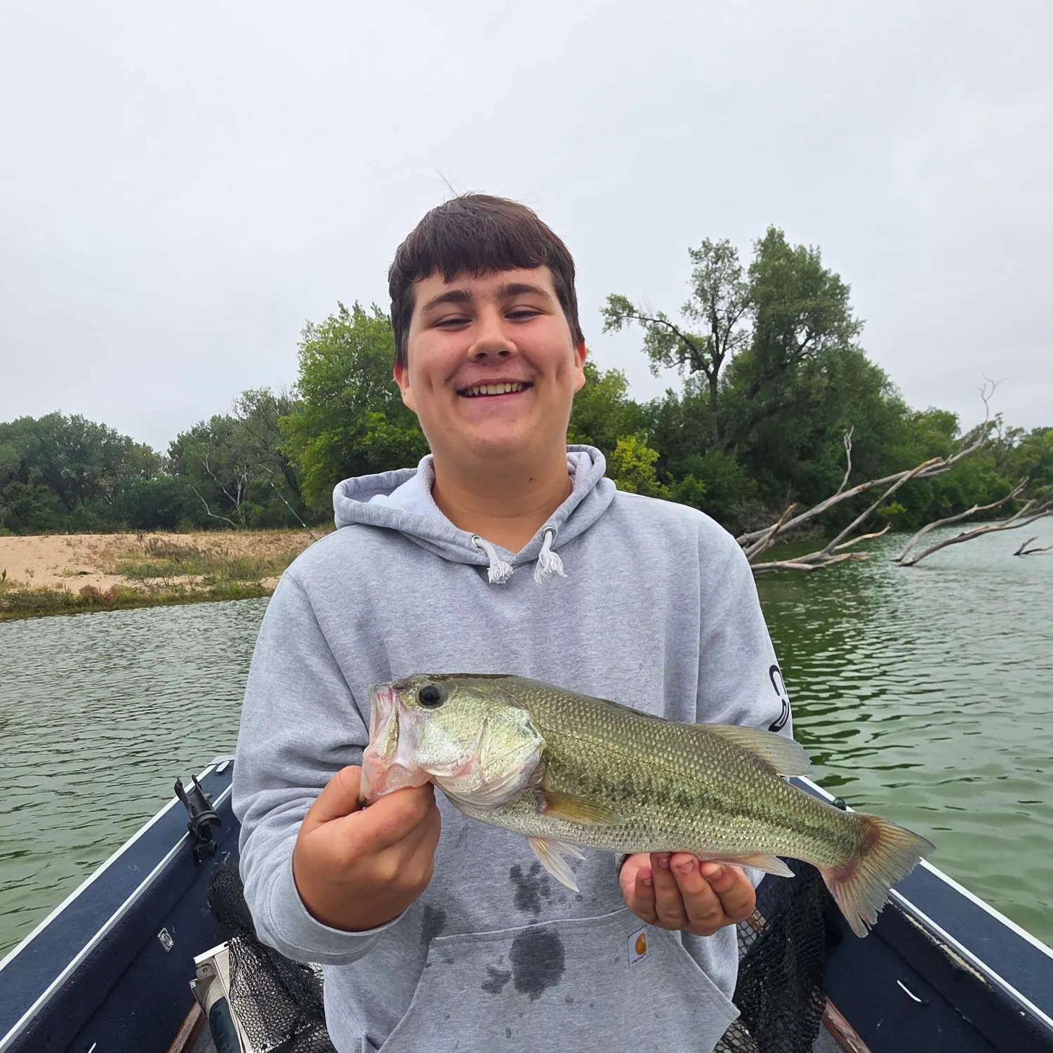 Largemouth bass caught on Fishbrain