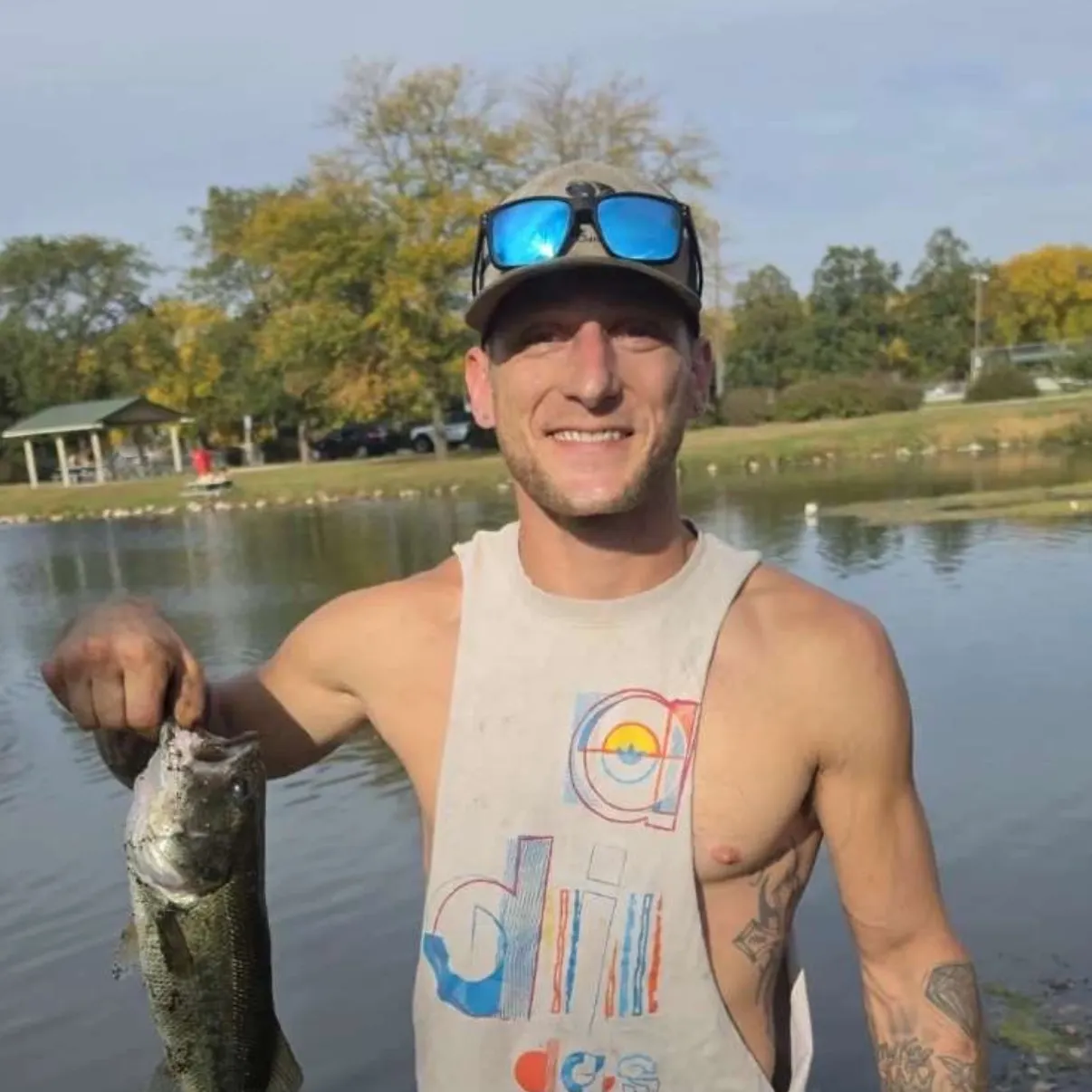 Largemouth bass caught on Fishbrain