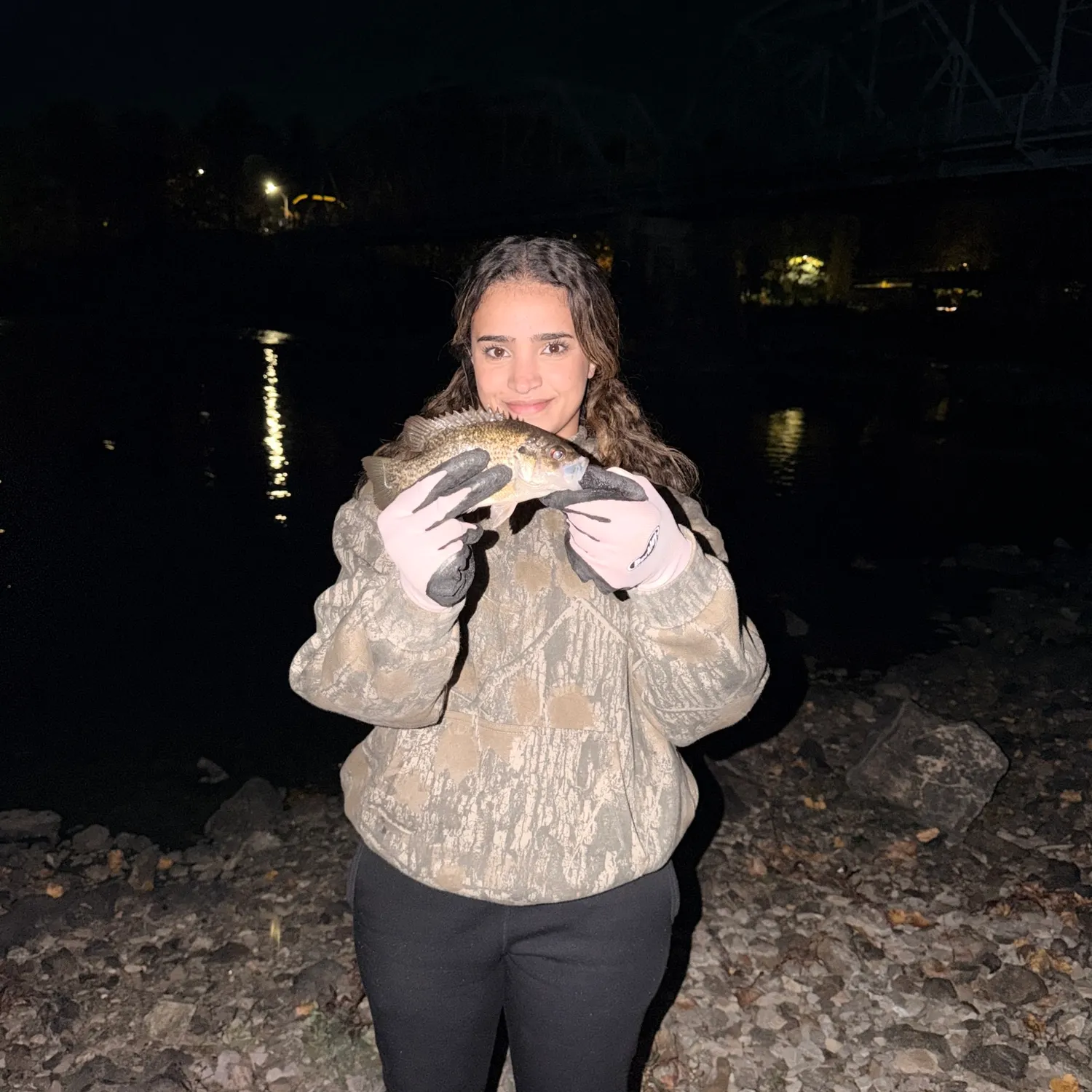 Rock bass caught on Fishbrain