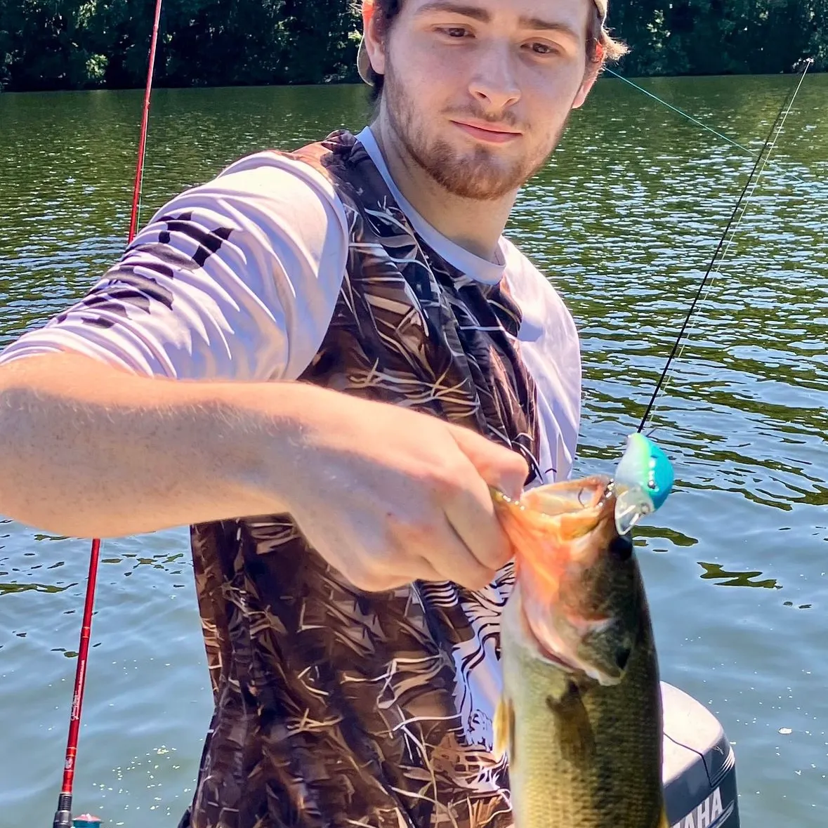 Largemouth bass caught on Fishbrain