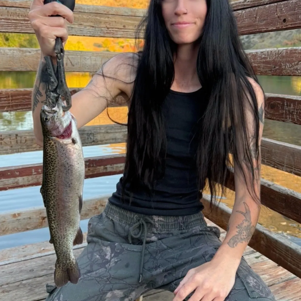 Rainbow trout caught on Fishbrain