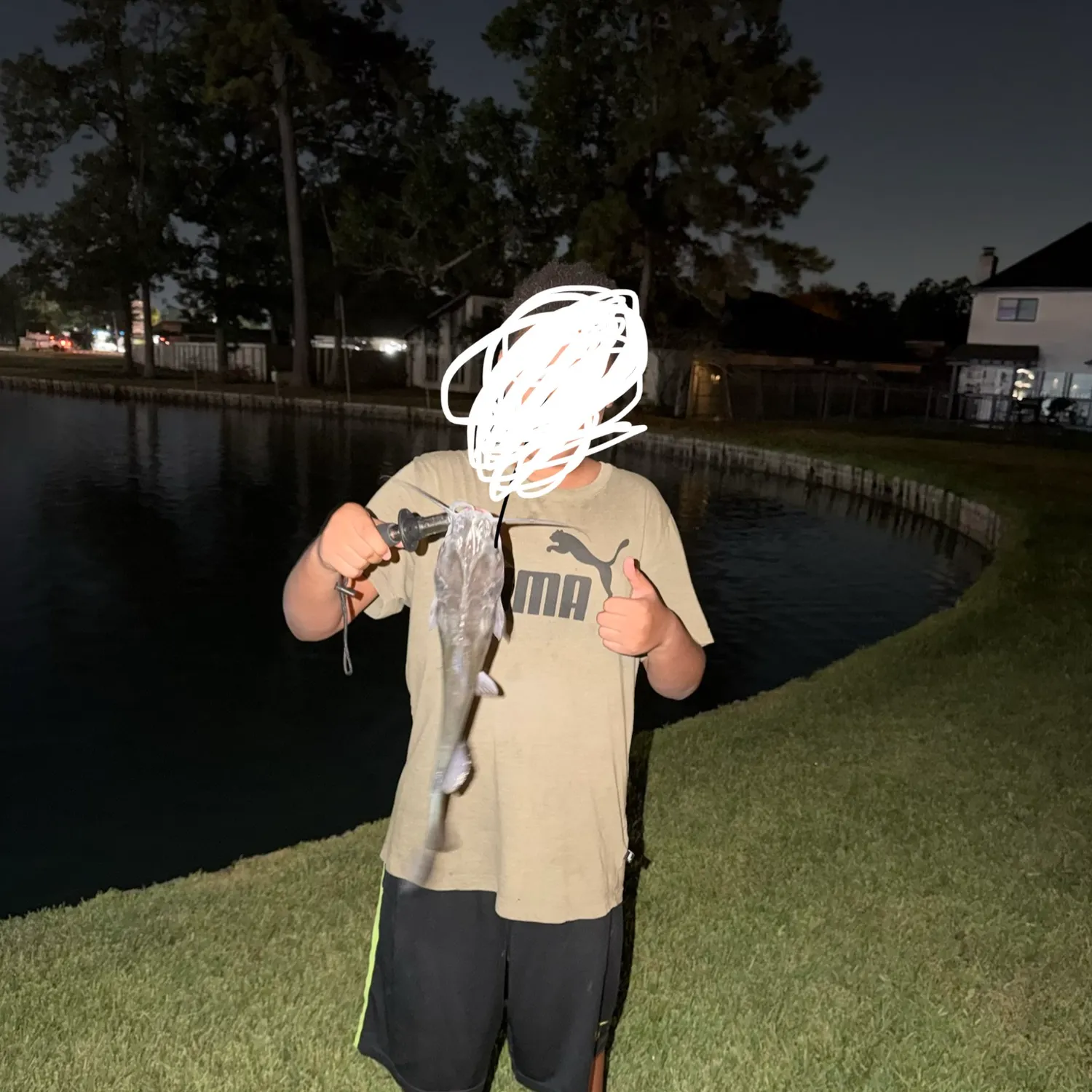 Channel catfish caught on Fishbrain
